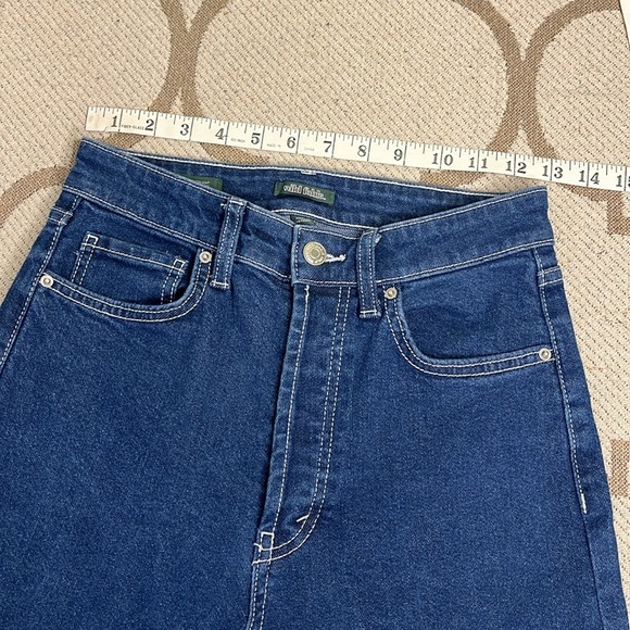 Wild fable super high rise straight button fly Classic Blue Denim Jeans - Picture 11 of 17
